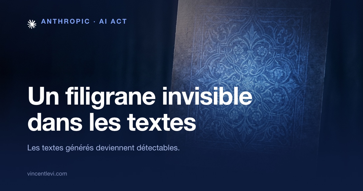 Anthropic ajoute un filigrane invisible aux textes générés par Claude