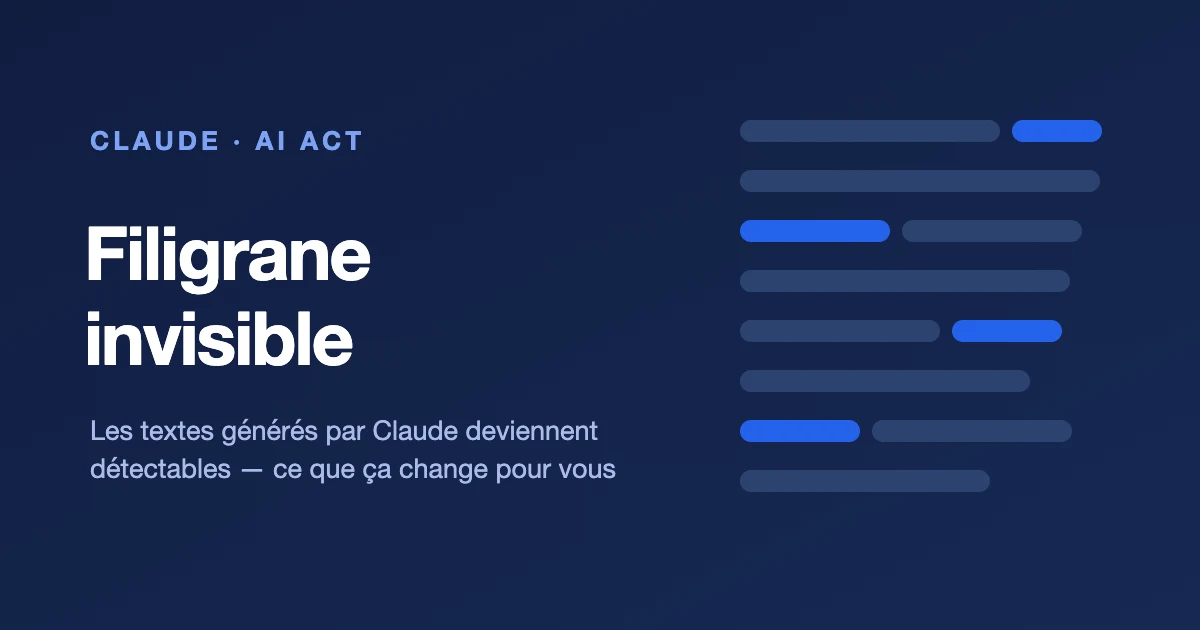 Anthropic ajoute un filigrane invisible aux textes générés par Claude